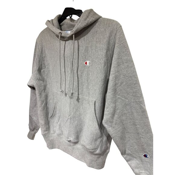Champion Reverse Weave Size Small Heather Gray Hoodie Sweatshirt HARDLY WORN! - Picture 2 of 7